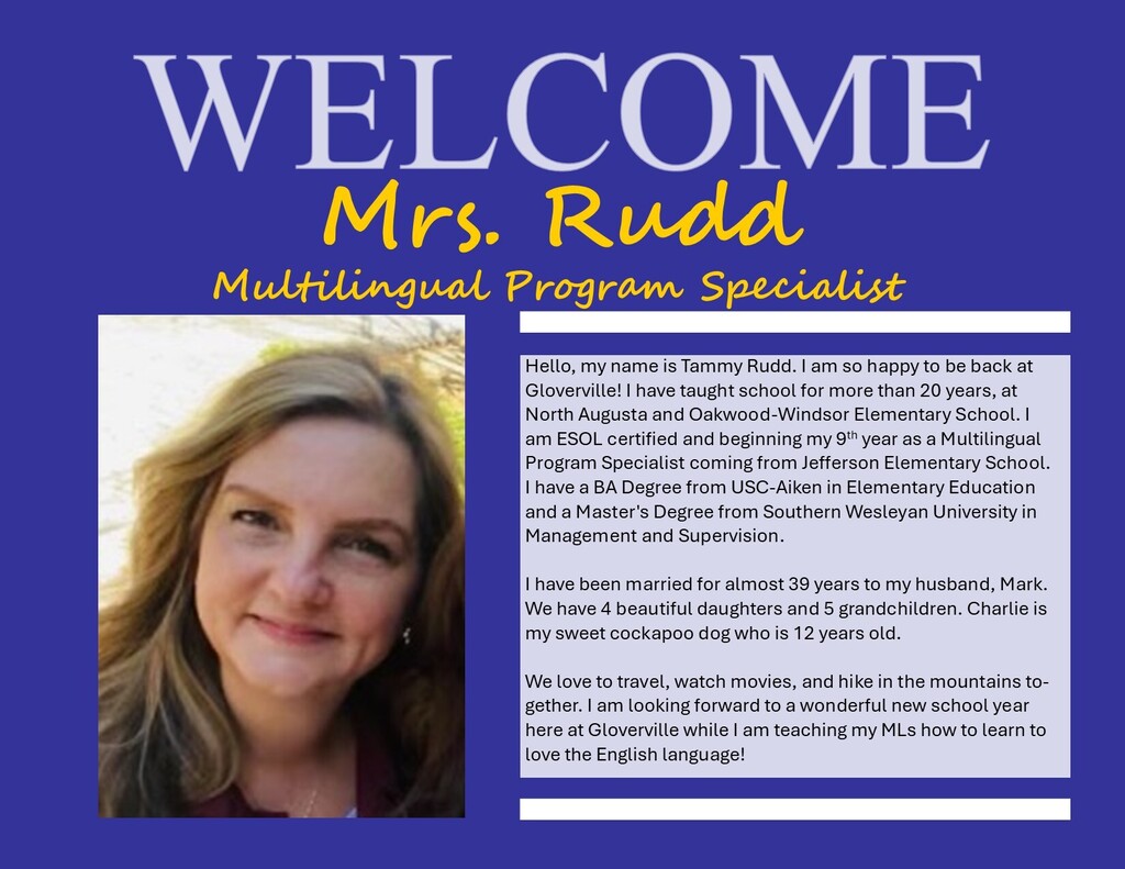 Welcome Tammy Rudd