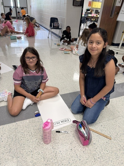 Fifth Grade Students Collaborating 