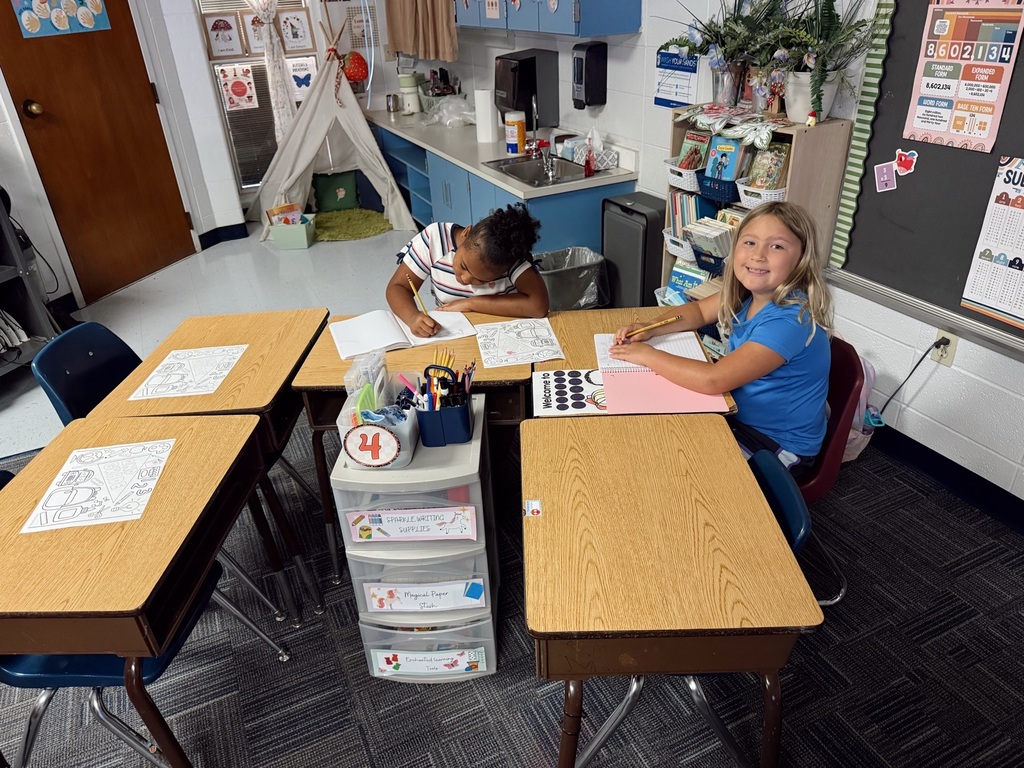Second Graders Writing 