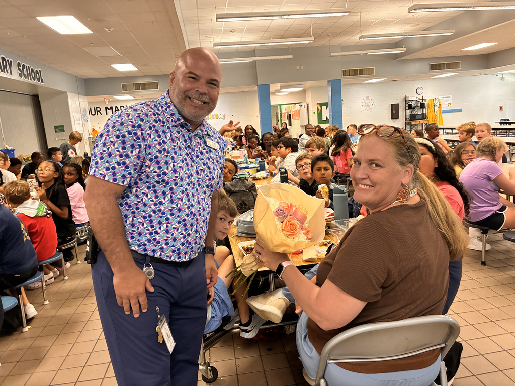Community partners gift of flowers