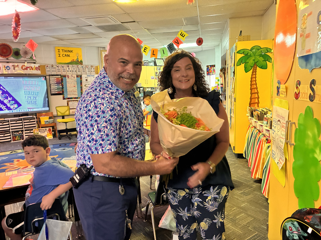 Community partners gift of flowers