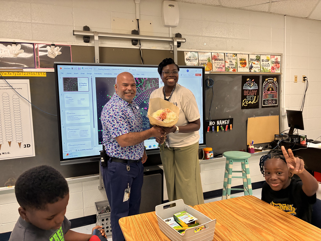 Community partners gift of flowers
