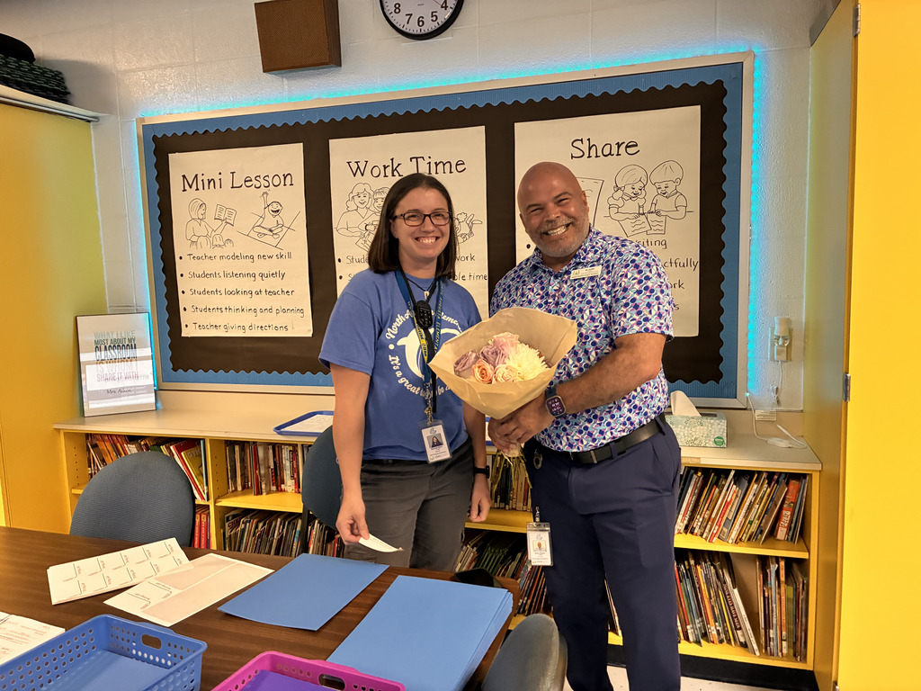 Community partners gift of flowers