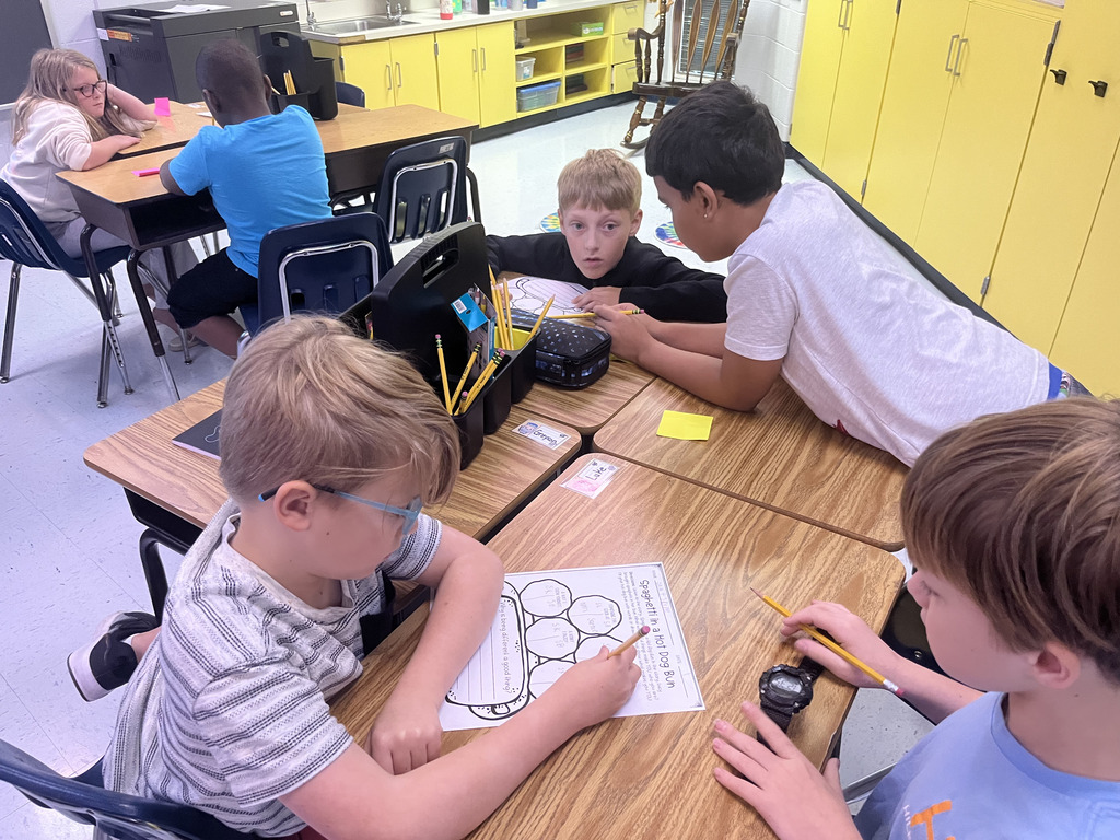 fourth Grade Students working