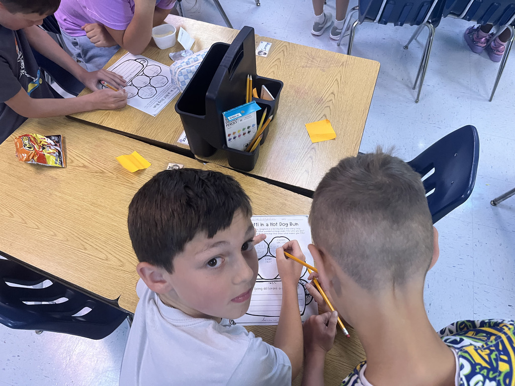 fourth Grade Students working