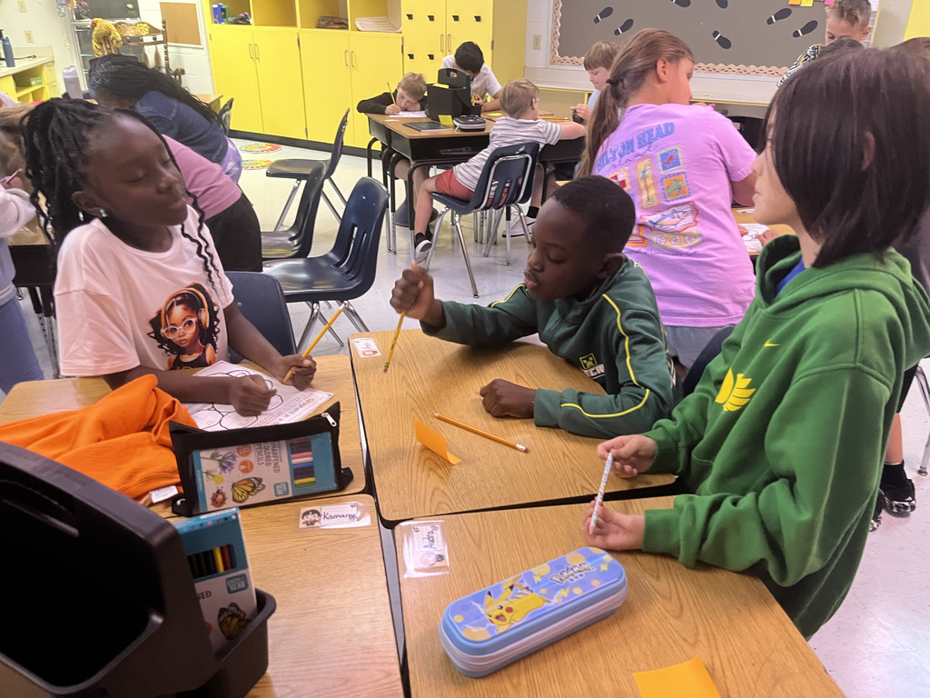 fourth Grade Students working