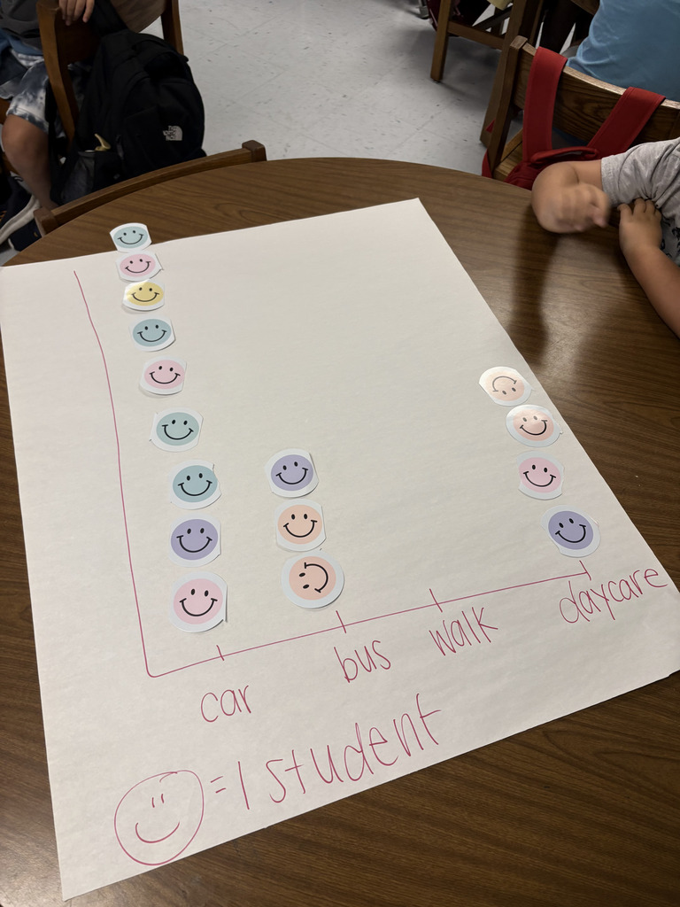 Third Grade students creating pictograhics