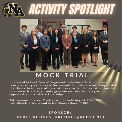 "Students standing in courtroom with suits."