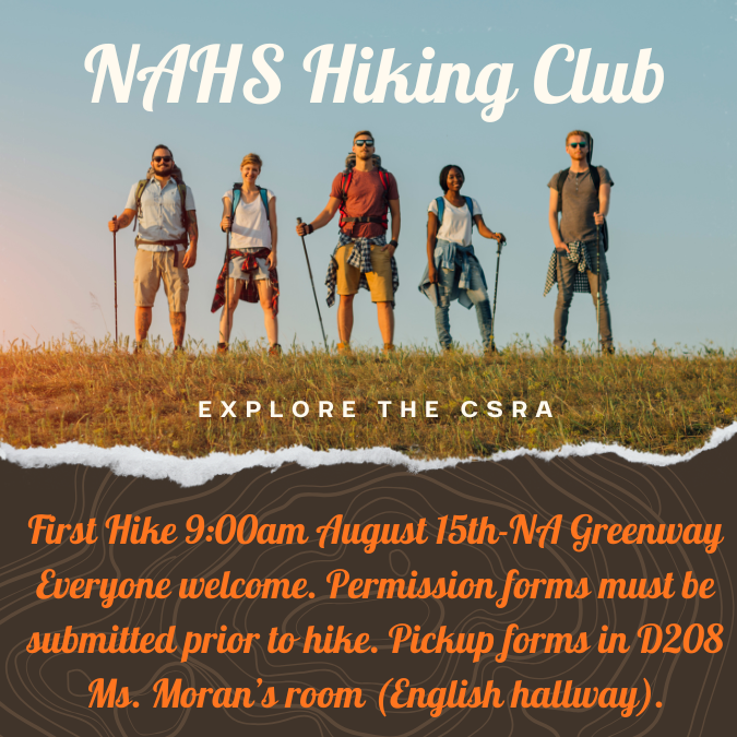 "5 Hikers standing on a hill."