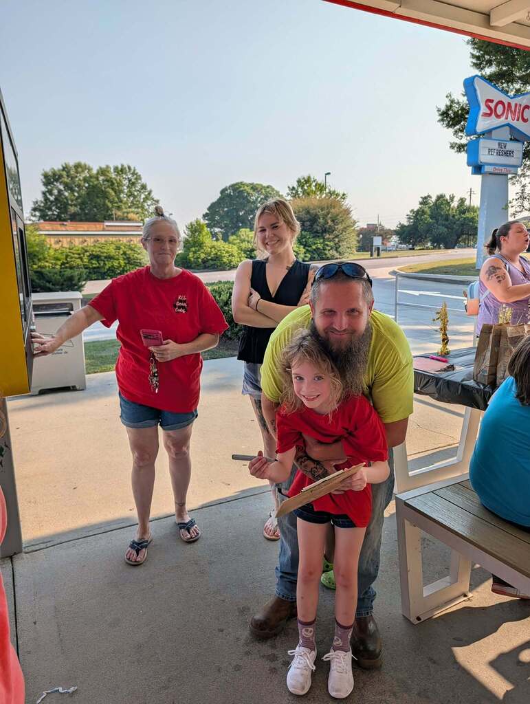 Family at spirit night.