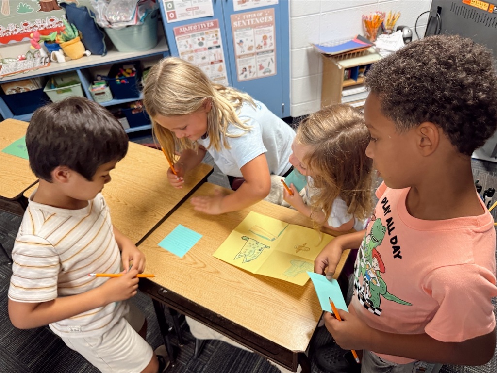 Second Graders working together