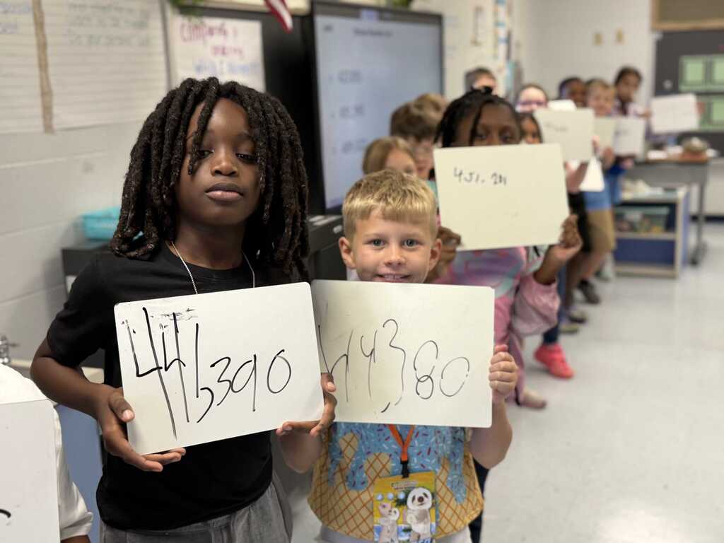 Human number line
