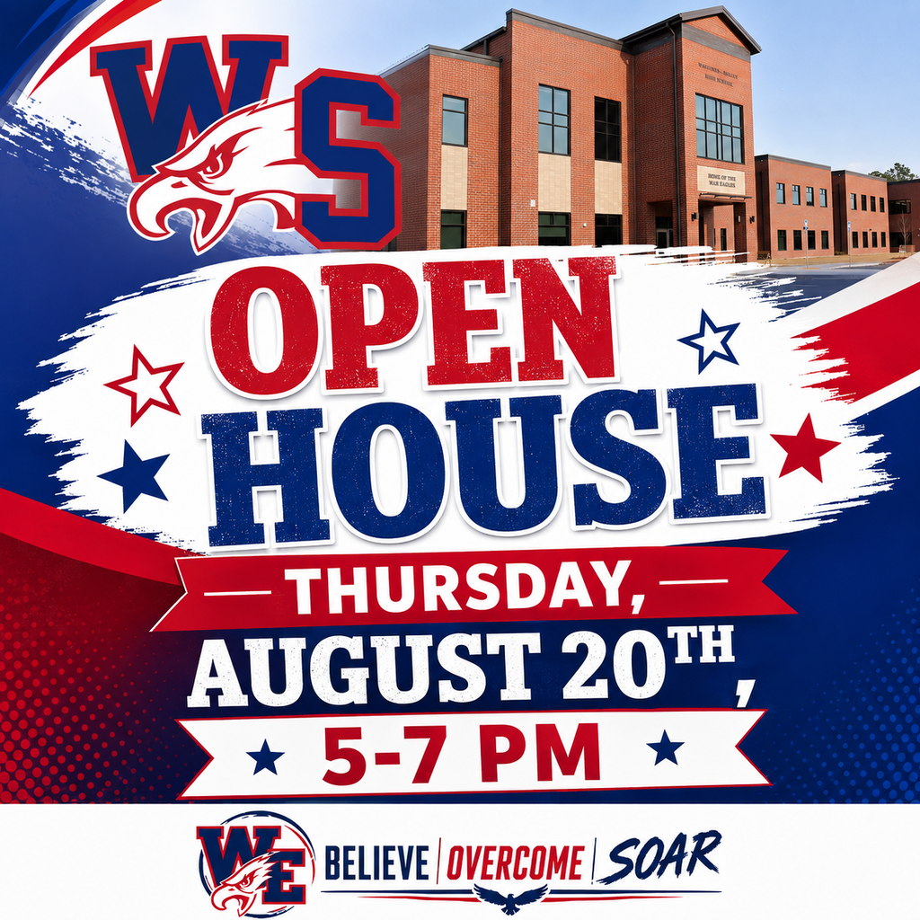 A promotional poster. Text reads "WS Open House, Thursday, August 20th, 5-7 PM".