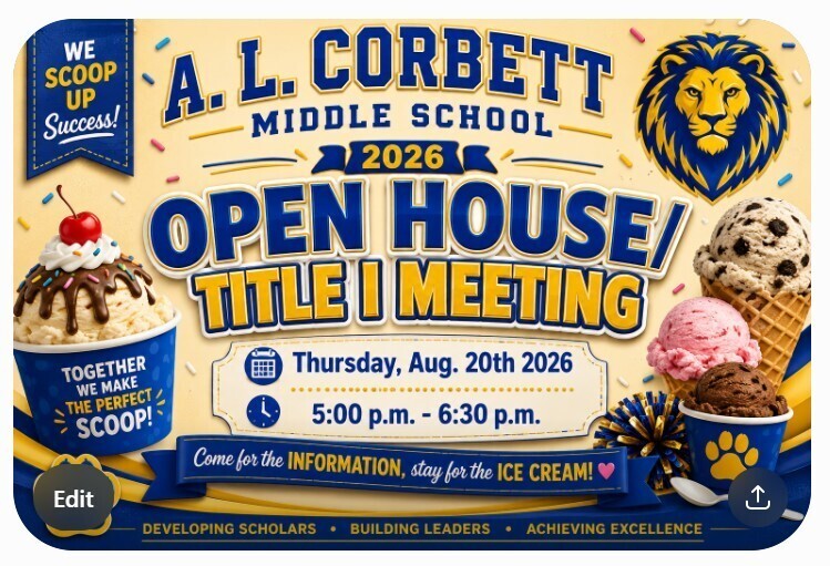 Flyer Announcement for ALCMS Open House