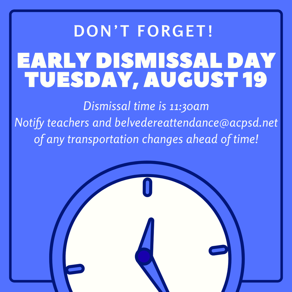 Early Dismissal 8/19