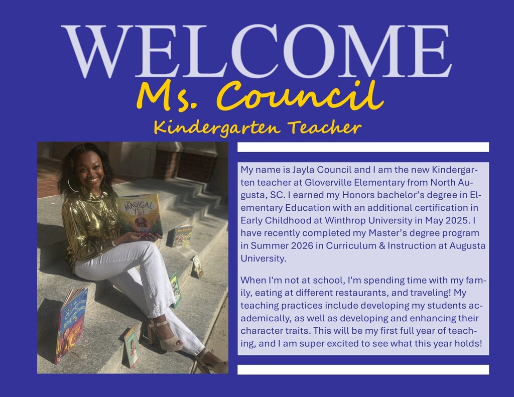 💫Welcome Ms. Council💫