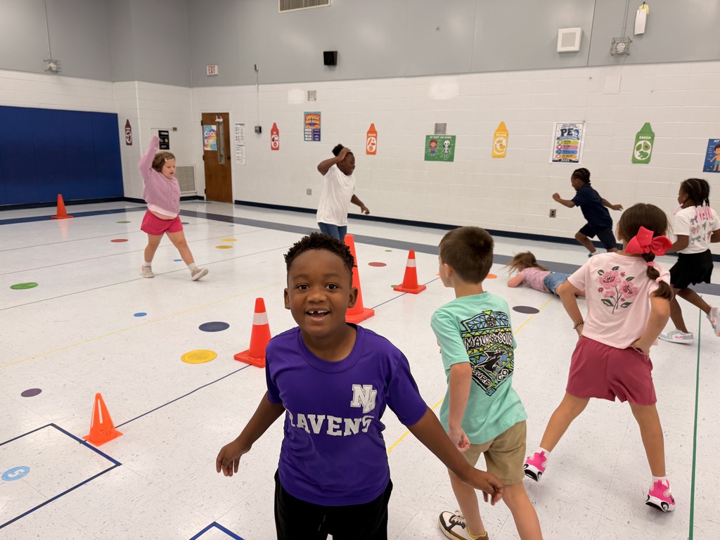 PE kids on action