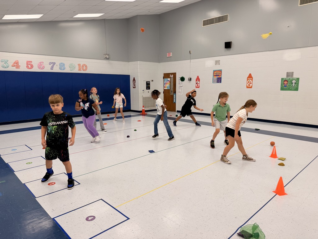 PE kids on action