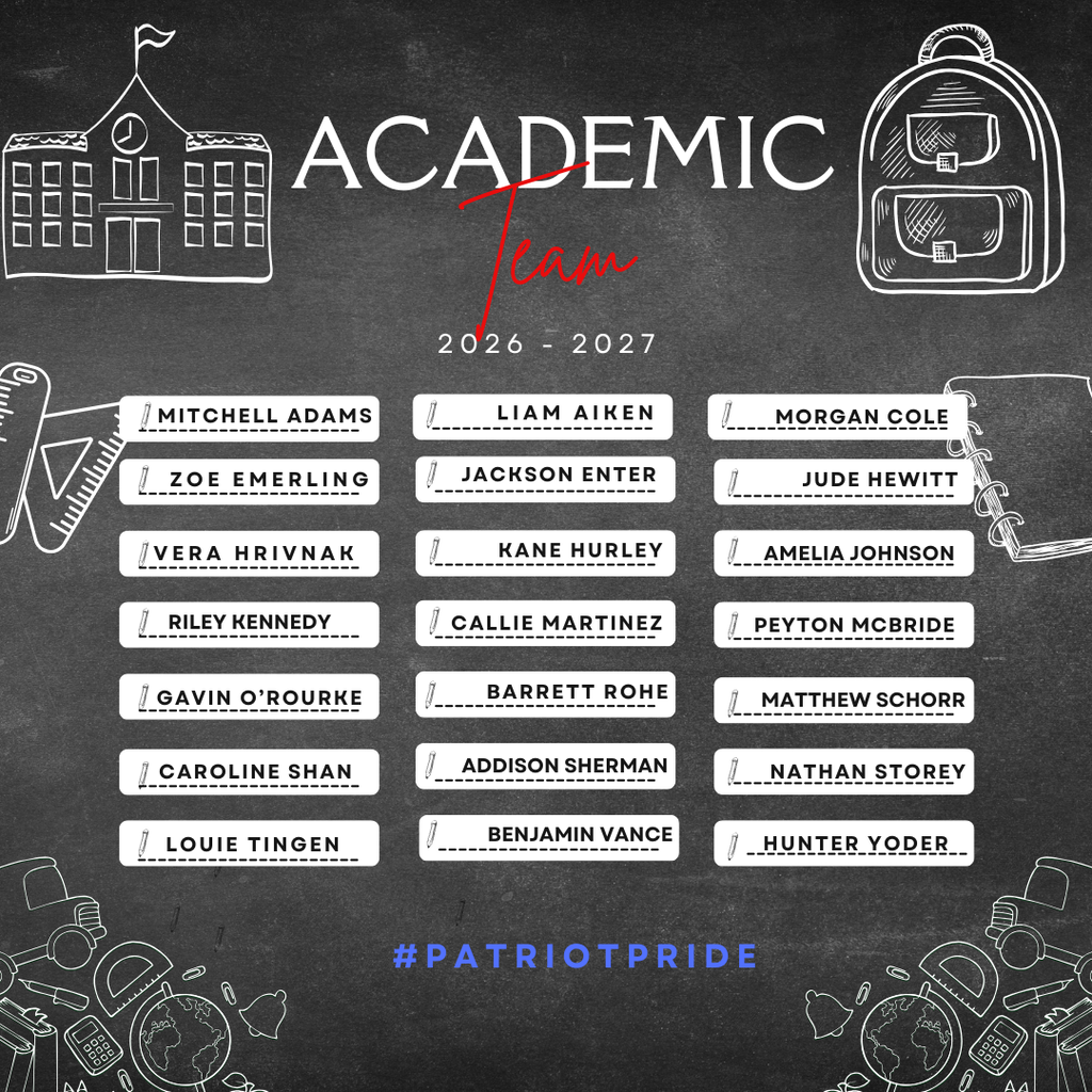 Academic Team Roster