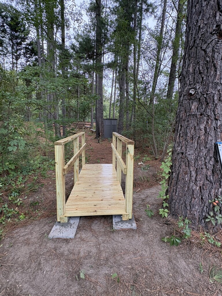 Completed Bridge in the Outdoor Classroom