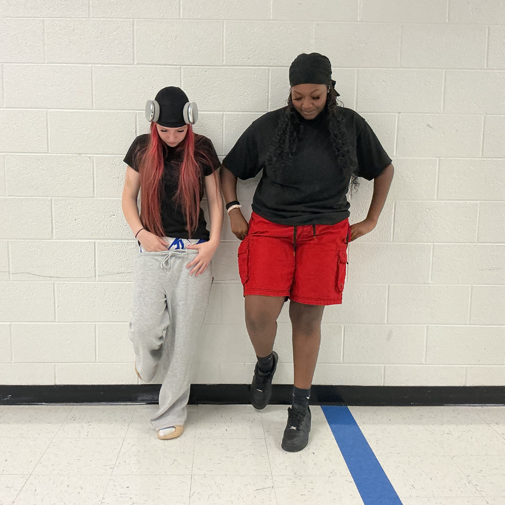 2 students posing