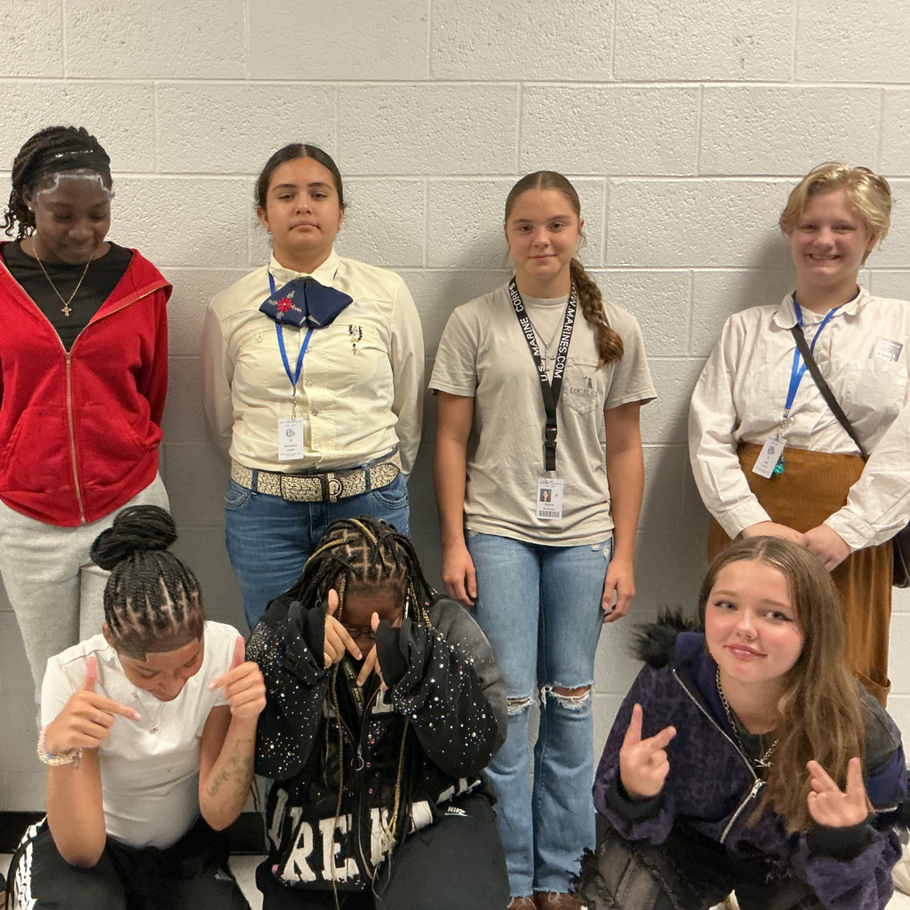 Group of students posing