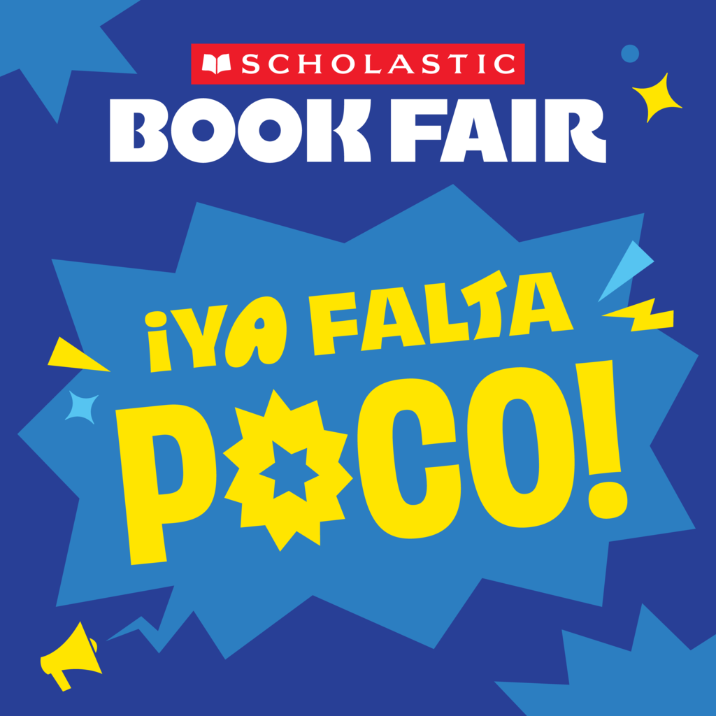 A flyer states that the book fair is coming.