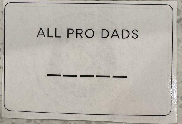 All Pro Dad Card