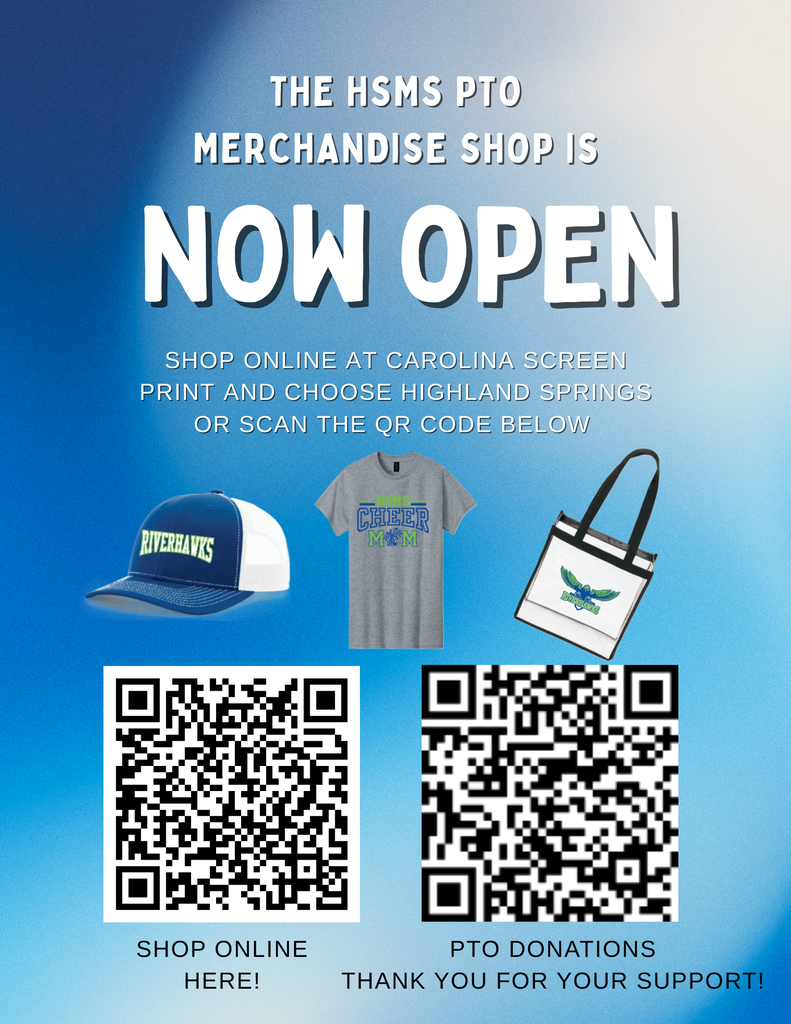 Flyer for PTO online shop