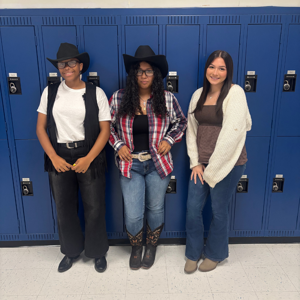 Students dressed up as cowboys