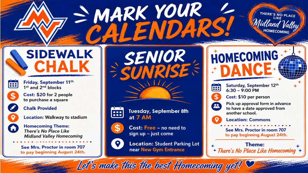 upcoming school events