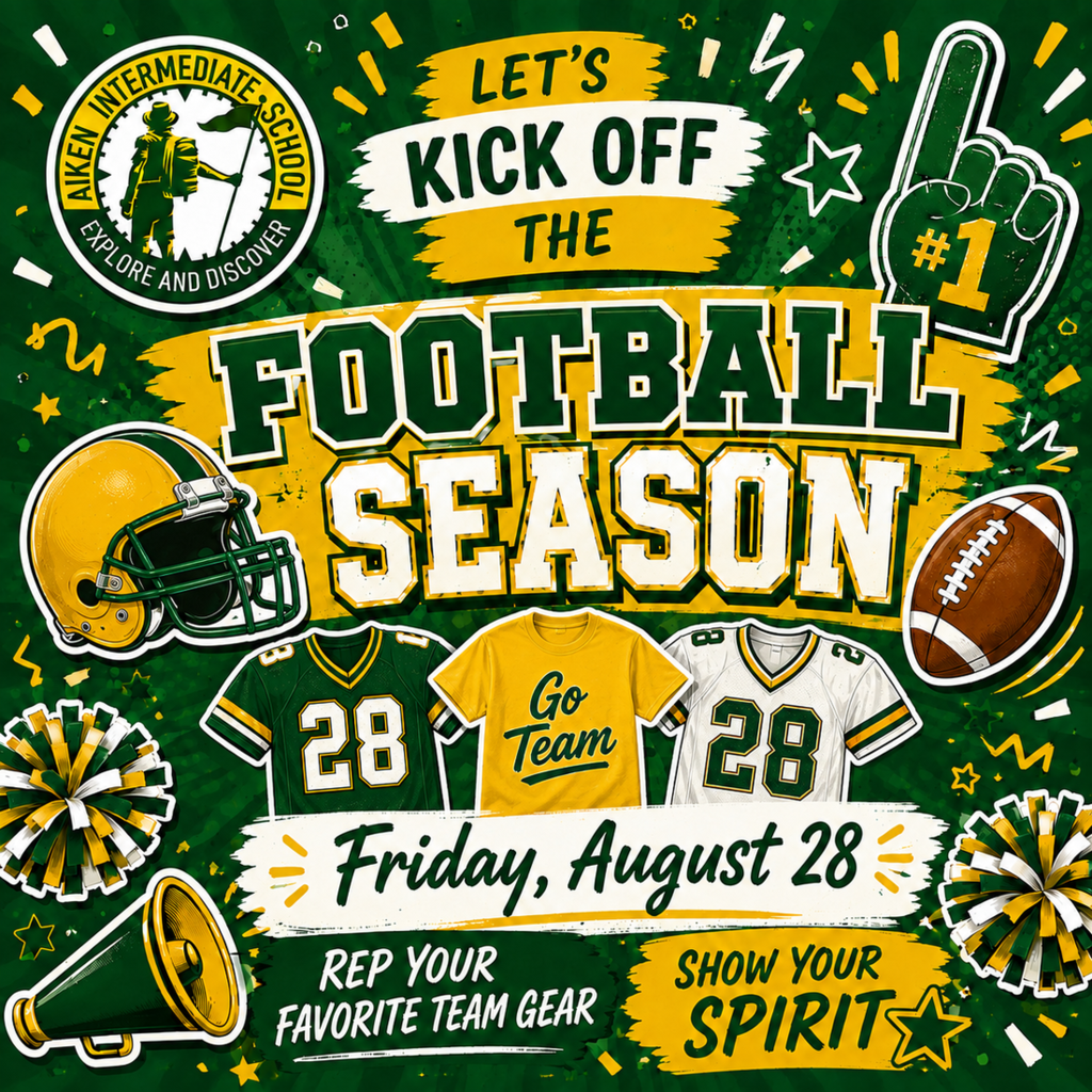Spirit Day at AIS on Friday, August 28th.  Wear your favorite team gear!