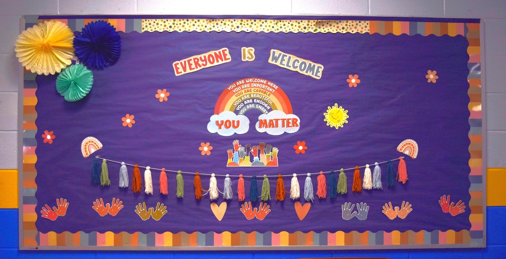 Colorful bulletin board