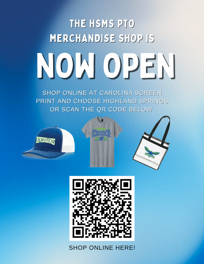 Flyer for PTO online shop