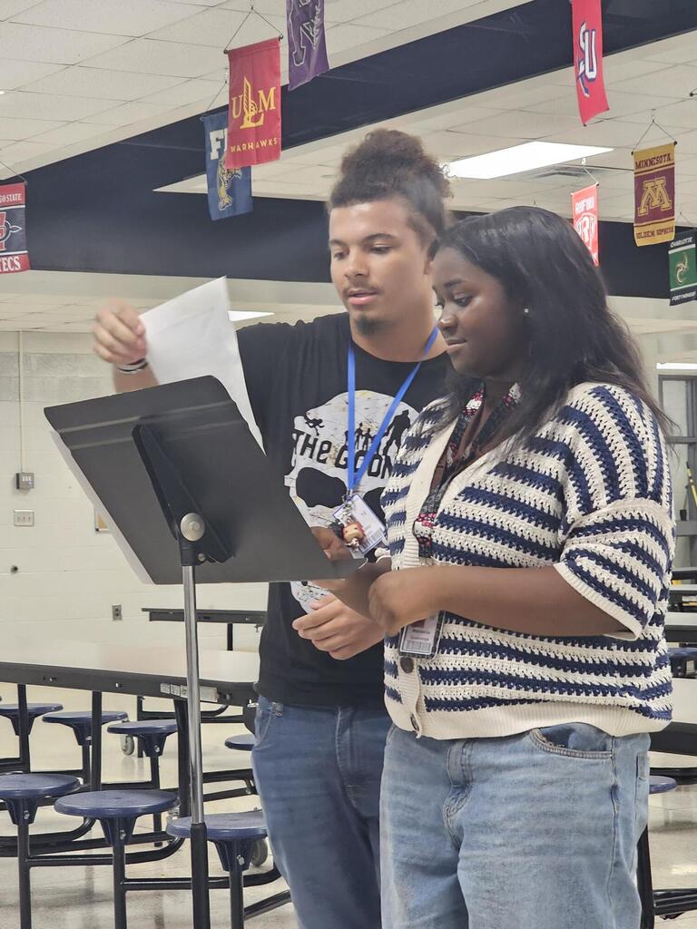 Students in cafeteria