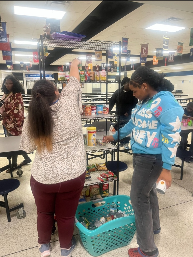 Students in cafeteria