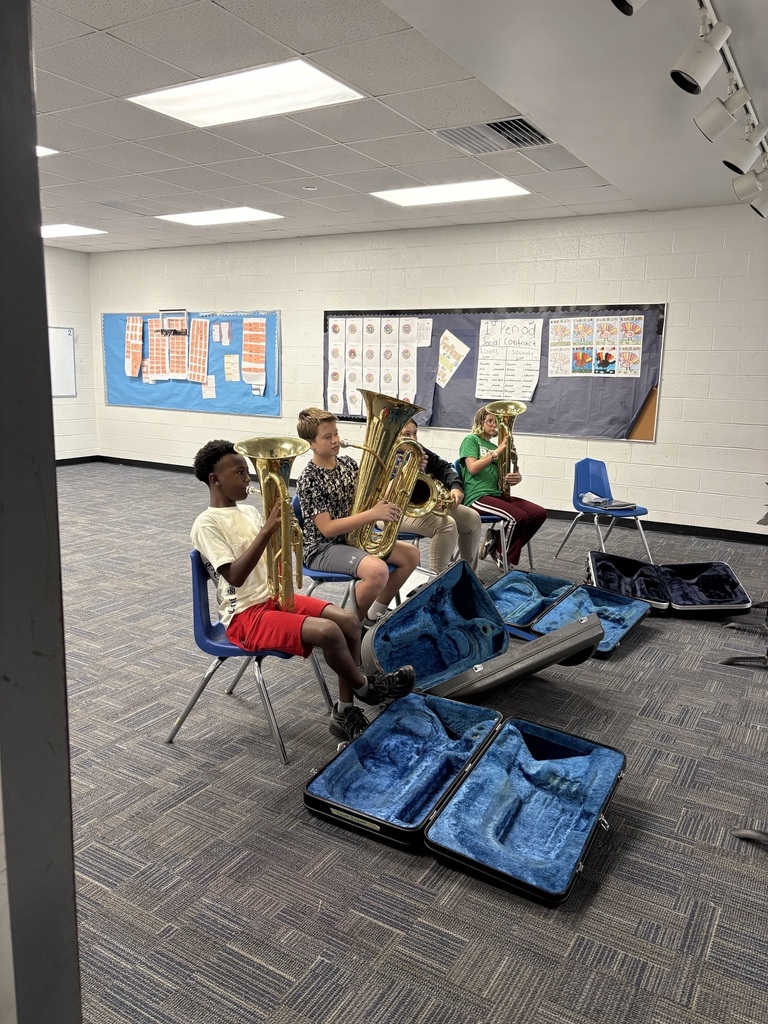 students playing baritones