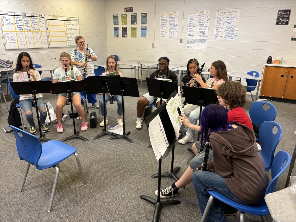 students playing clarinets 
