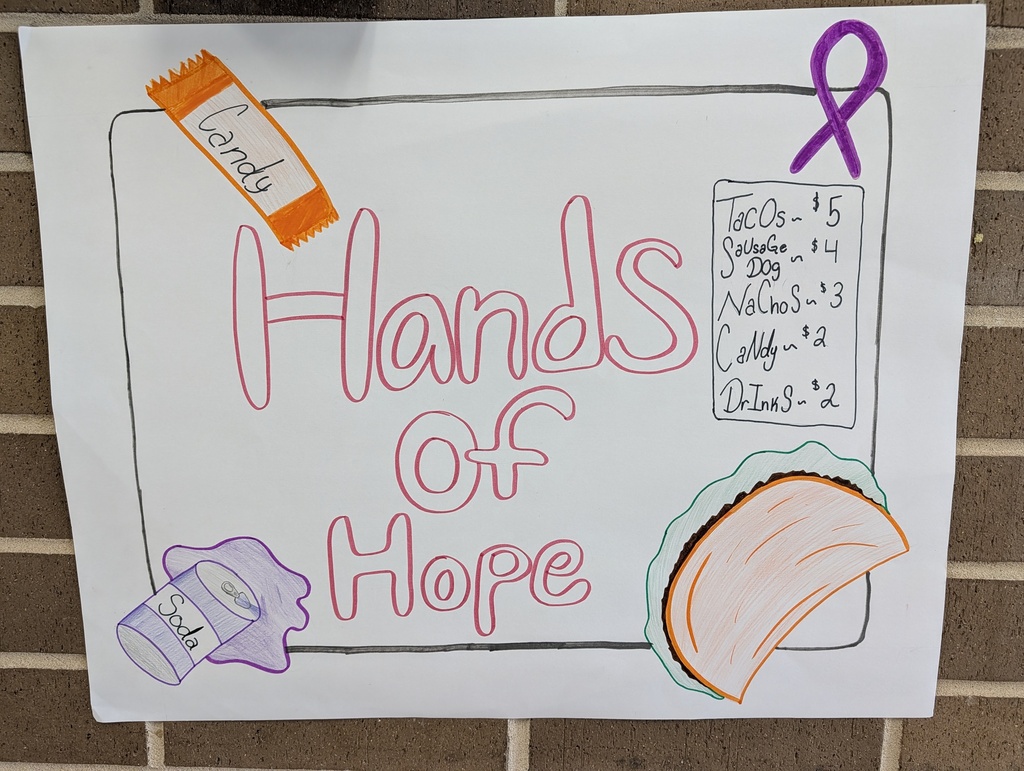 hands of hope fundraiser sign