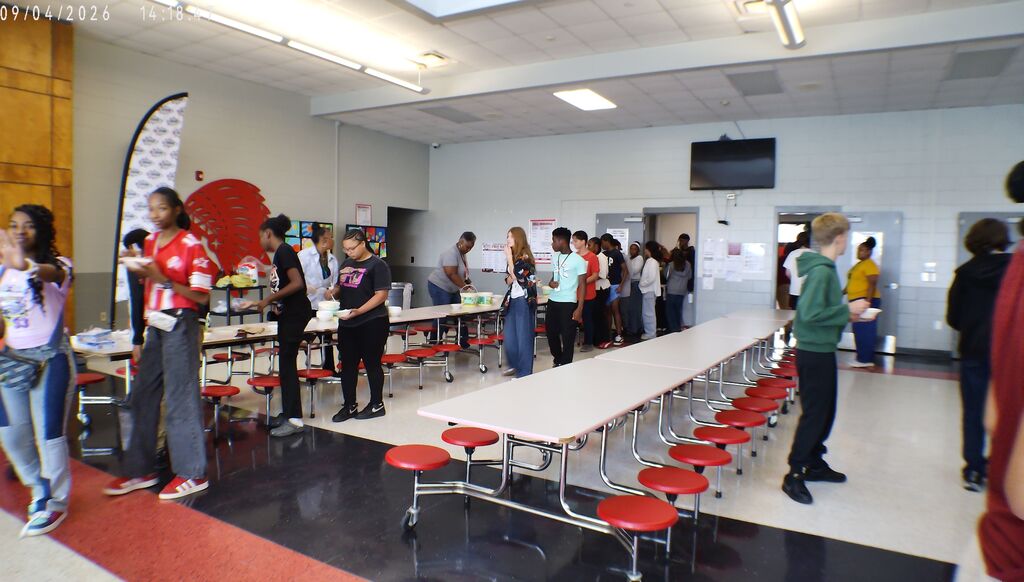 Scholars at the ice cream sundae party.