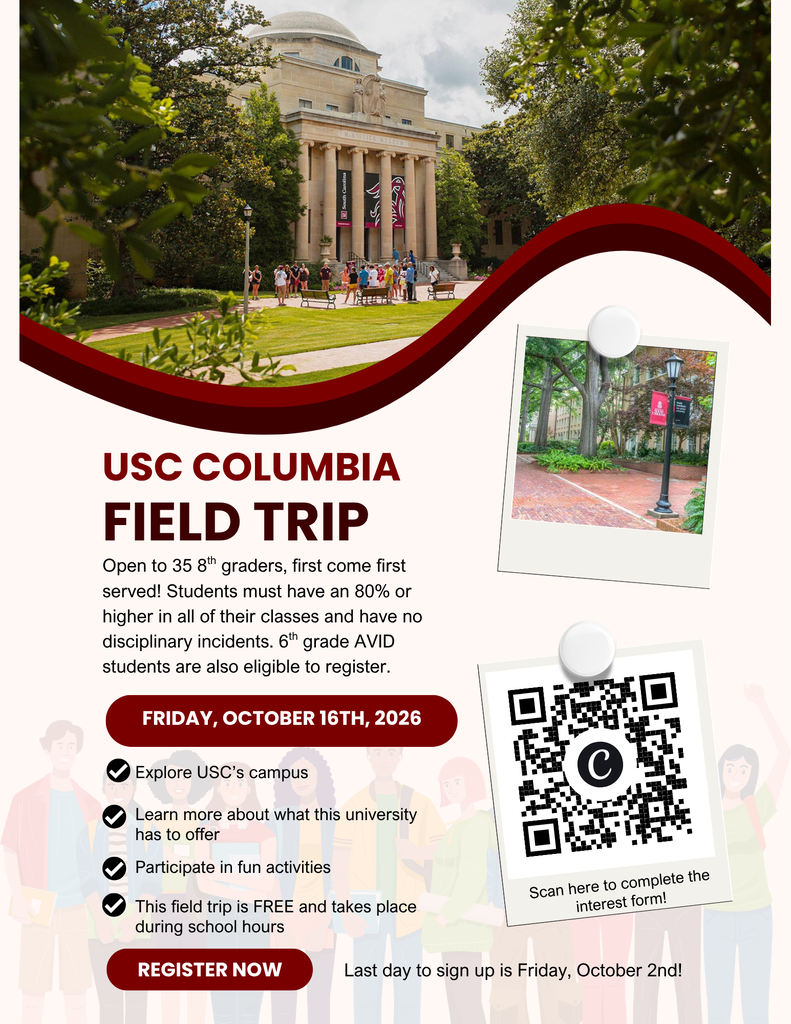 USC Columbia Field trip flyer