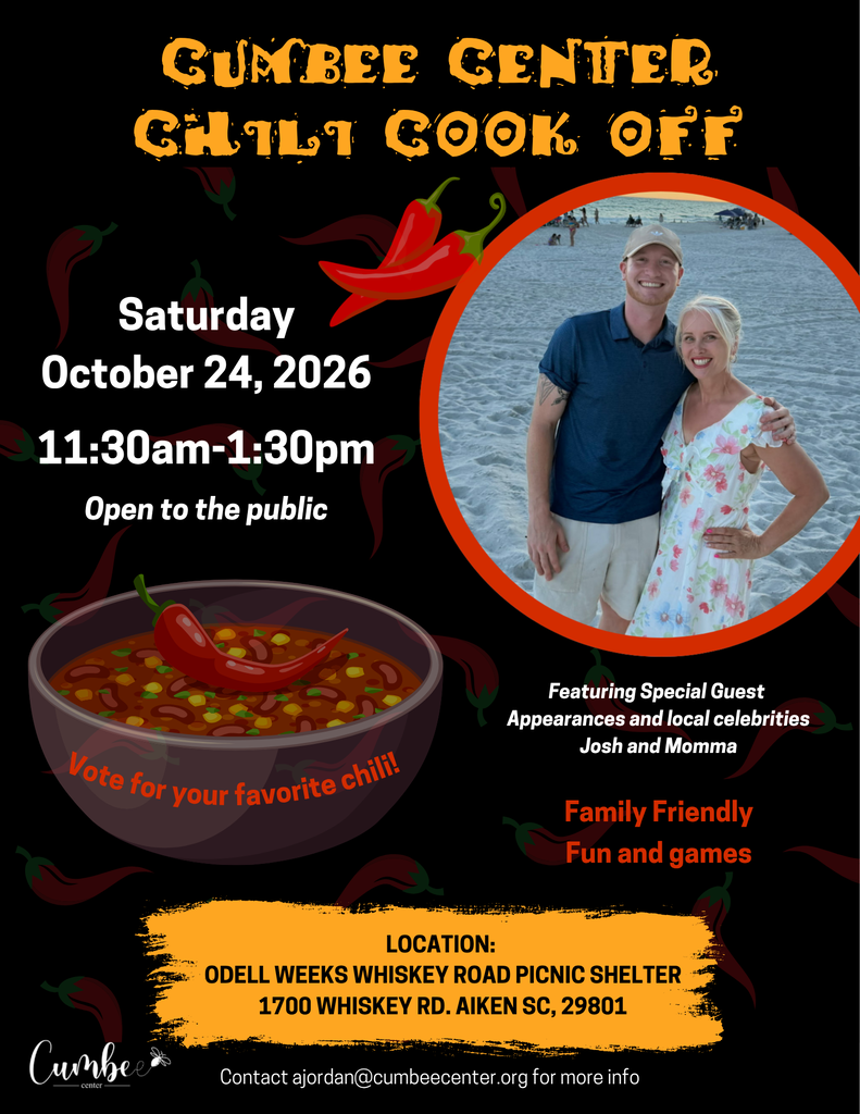 Chili Cook off at the Cumbee Center... All families are invited.