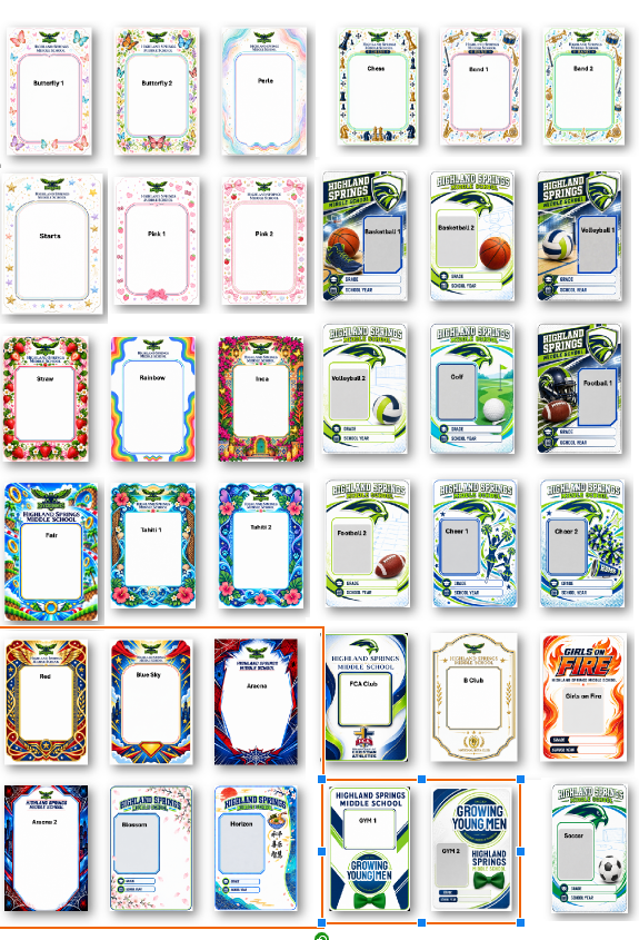 ID badge templates