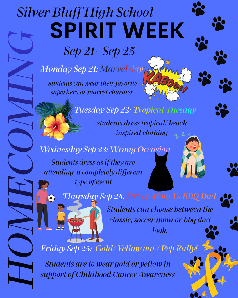 Homecoming Spirit Week Flyer