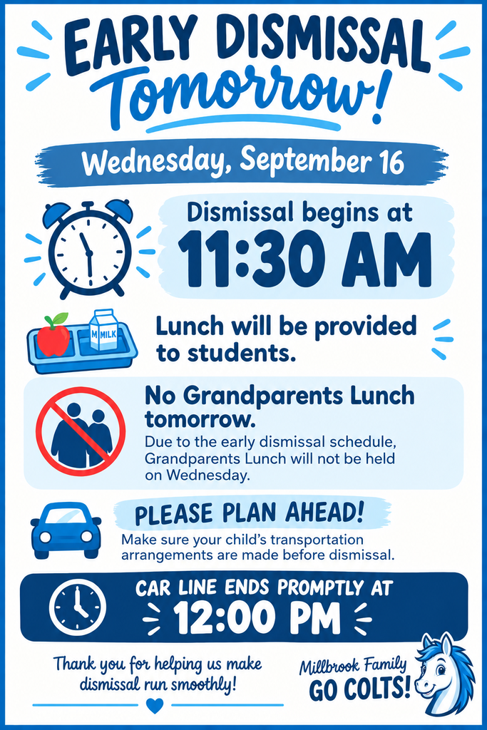 Early Dismissal Sept 16