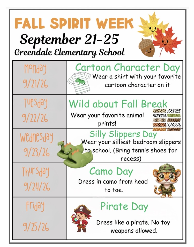 fall break spirit week