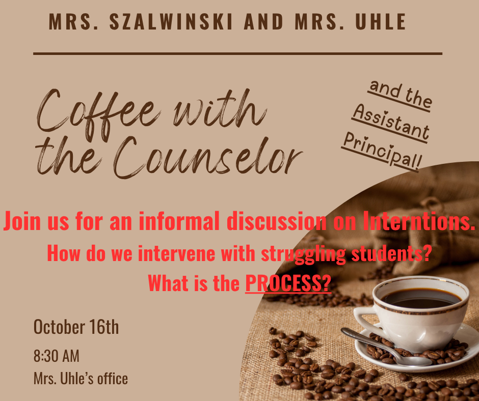 Coffee with the counselor meeting invitation
