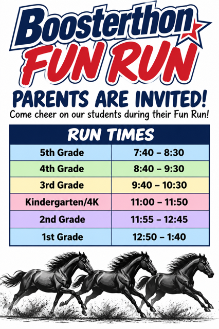 Boosterthon Schedule