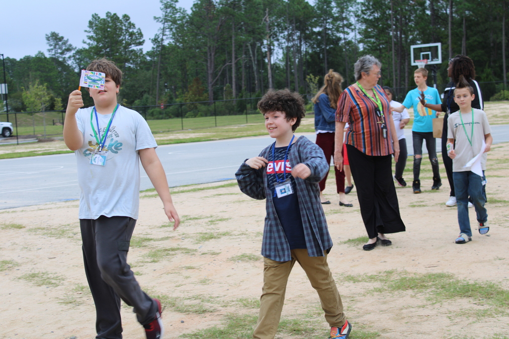 students during peace walk