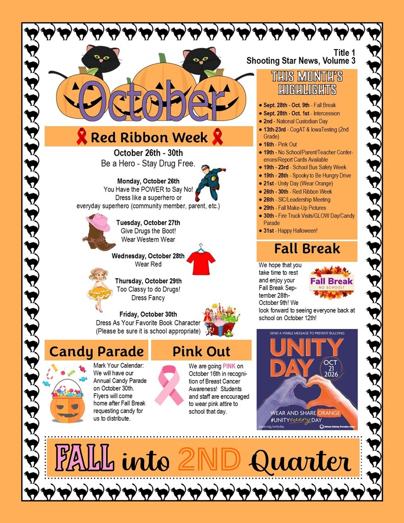 October Newsletter - Front